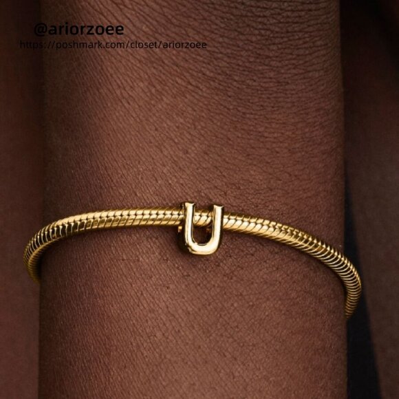 Pandora Letter U Alphabet Mini Charm|Pendant - Picture 2 of 2